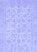 Machine Washable Oriental Blue Traditional Rug, wshabs705blu