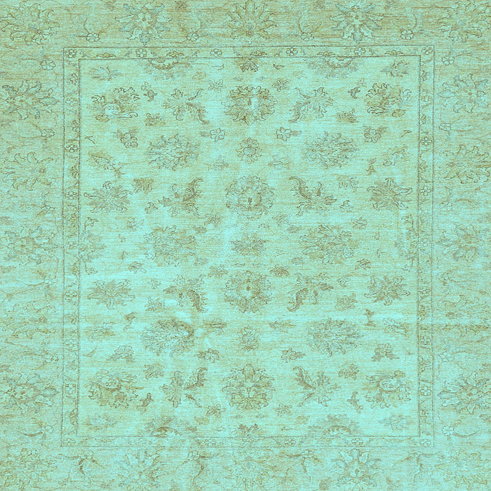 Square Oriental Light Blue Traditional Rug, abs705lblu