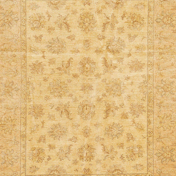 Abstract Chrome Gold Yellow Oriental Rug, abs705