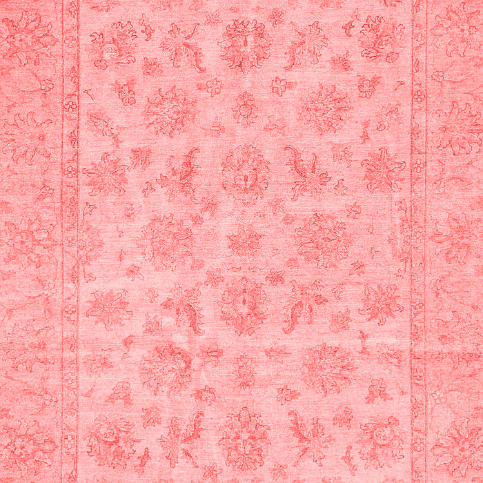 Machine Washable Oriental Red Traditional Rug, wshabs705red