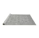 Sideview of Machine Washable Oriental Gray Traditional Rug, wshabs705gry