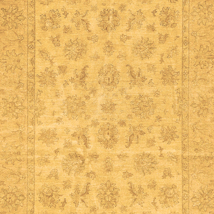 Machine Washable Oriental Brown Traditional Rug, wshabs705brn