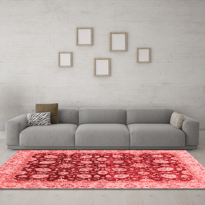 Traditional Red Washable Rugs