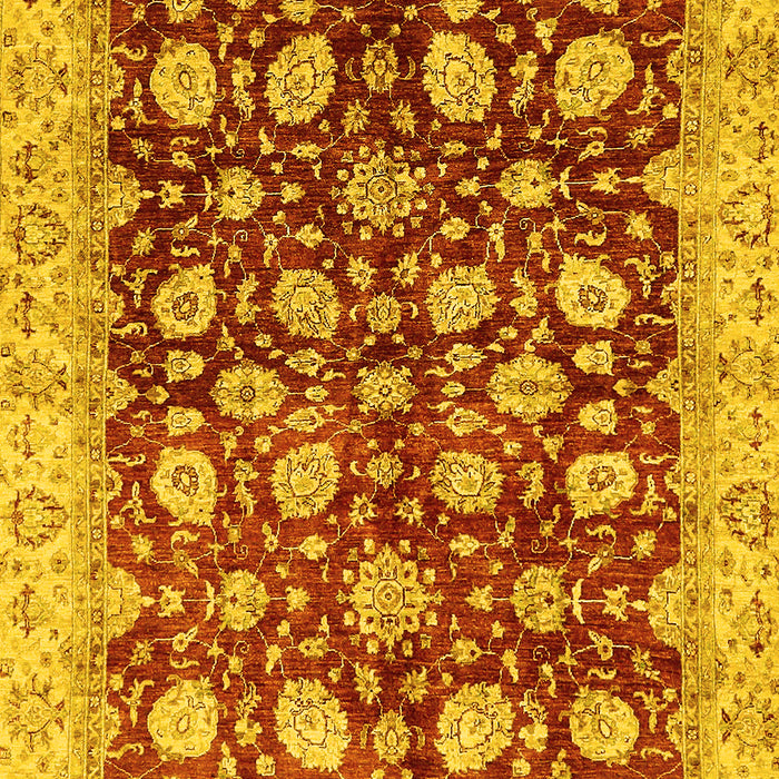 Oriental Yellow Traditional Rug, abs706yw