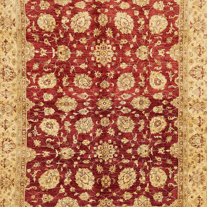 Machine Washable Abstract Orange Rug, wshabs706