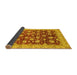 Sideview of Oriental Yellow Traditional Rug, abs706yw