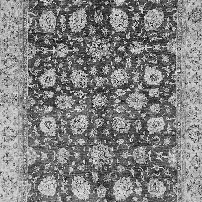 Machine Washable Oriental Gray Traditional Rug, wshabs706gry