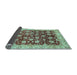 Sideview of Oriental Light Blue Traditional Rug, abs706lblu