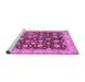 Sideview of Machine Washable Oriental Purple Traditional Area Rugs, wshabs706pur