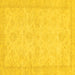 Square Abstract Yellow Modern Rug, abs707yw