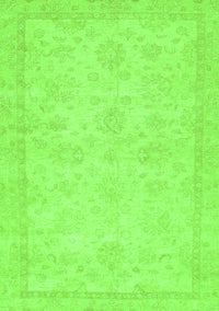 Abstract Green Modern Rug, abs707grn