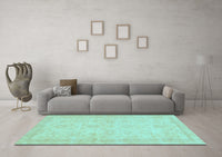 Machine Washable Abstract Light Blue Modern Rug, wshabs707lblu