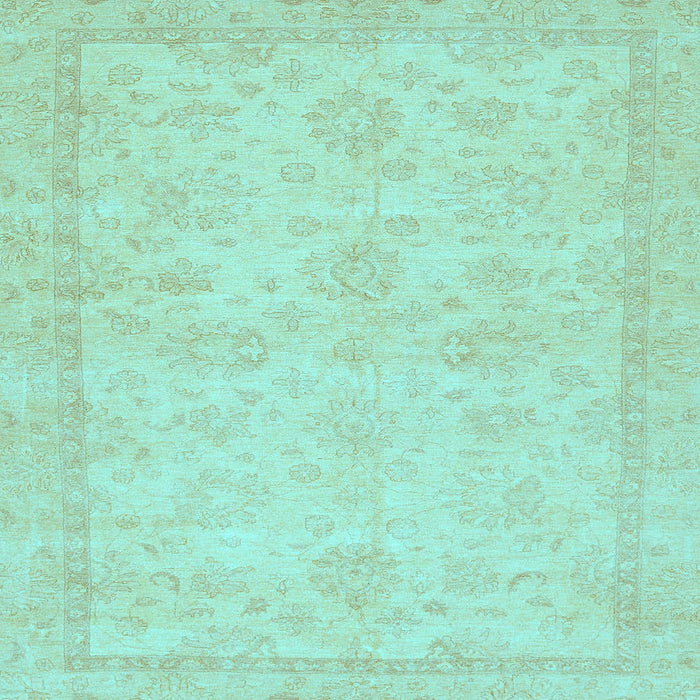 Square Abstract Light Blue Modern Rug, abs707lblu