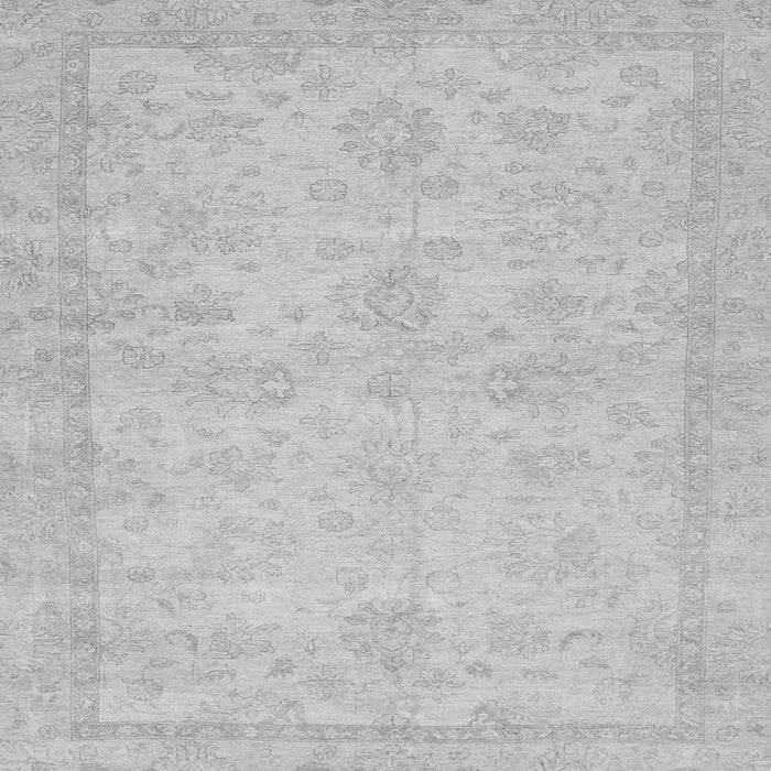 Square Abstract Gray Modern Rug, abs707gry
