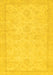 Machine Washable Abstract Yellow Modern Rug, wshabs707yw