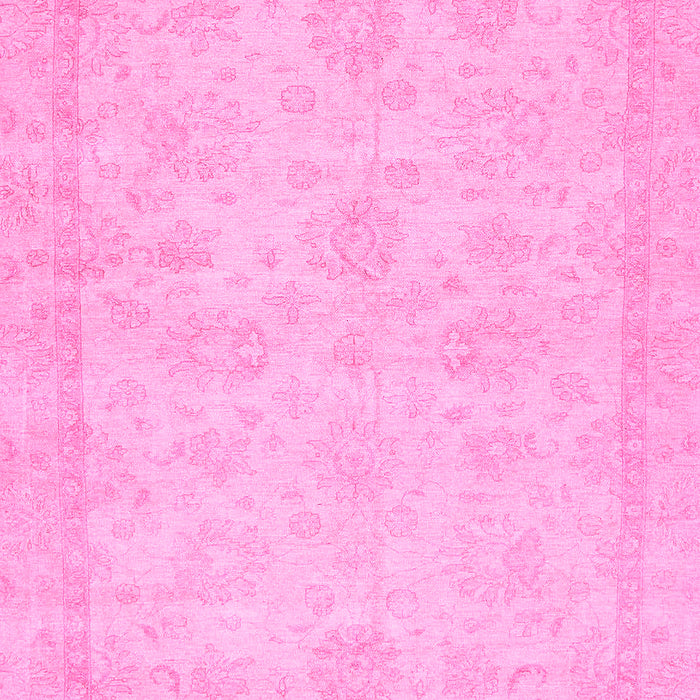 Machine Washable Abstract Pink Modern Rug, wshabs707pnk