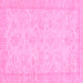 Square Abstract Pink Modern Rug, abs707pnk