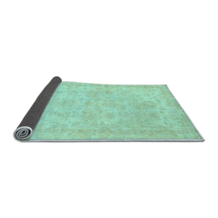 Sideview of Abstract Light Blue Modern Rug, abs707lblu