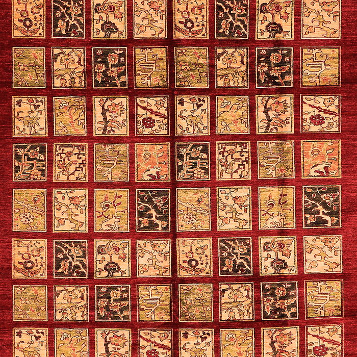 Abstract Orange Modern Rug, abs708org