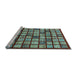 Sideview of Machine Washable Abstract Light Blue Modern Rug, wshabs708lblu