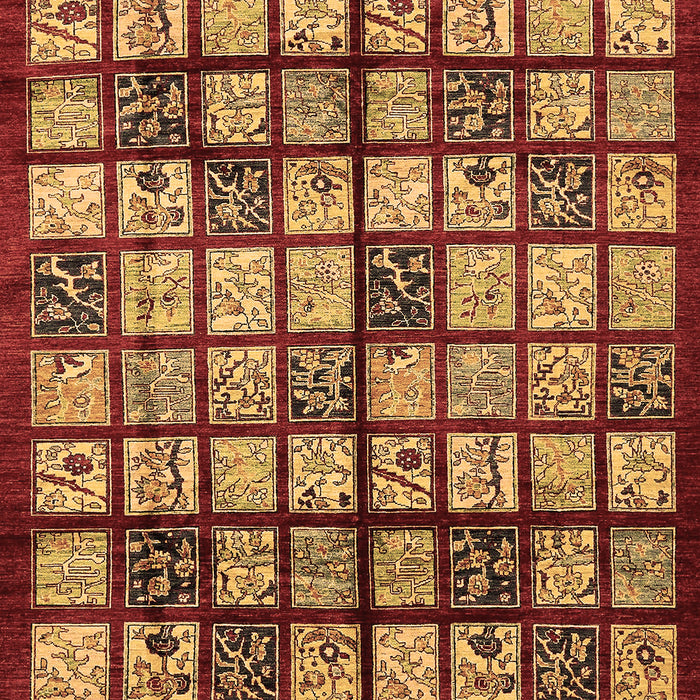 Machine Washable Abstract Brown Modern Rug, wshabs708brn