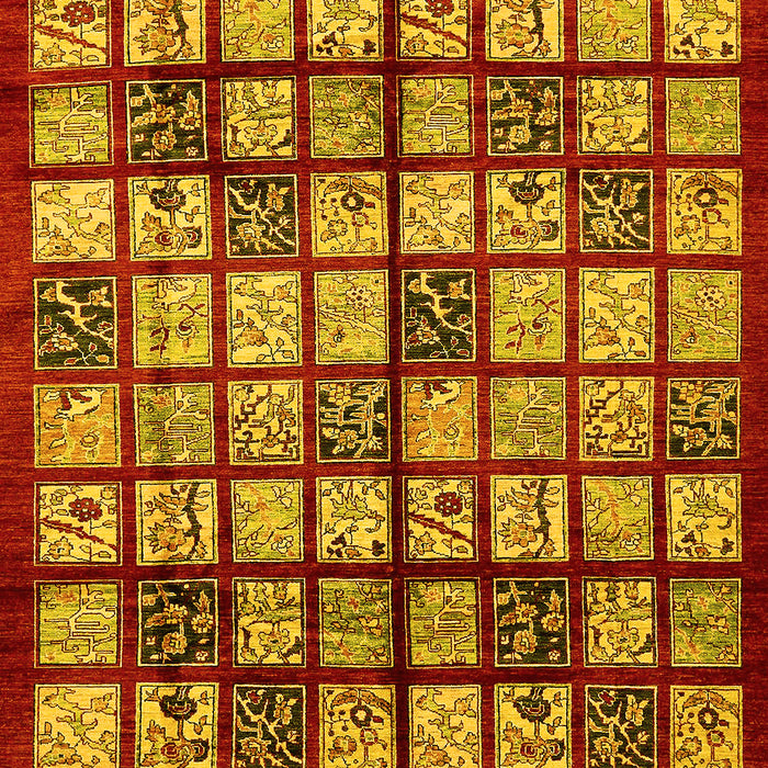 Abstract Yellow Modern Rug, abs708yw