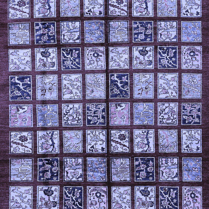 Abstract Blue Modern Rug, abs708blu