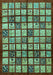 Abstract Turquoise Modern Rug, abs708turq