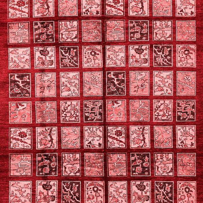 Abstract Red Modern Area Rugs