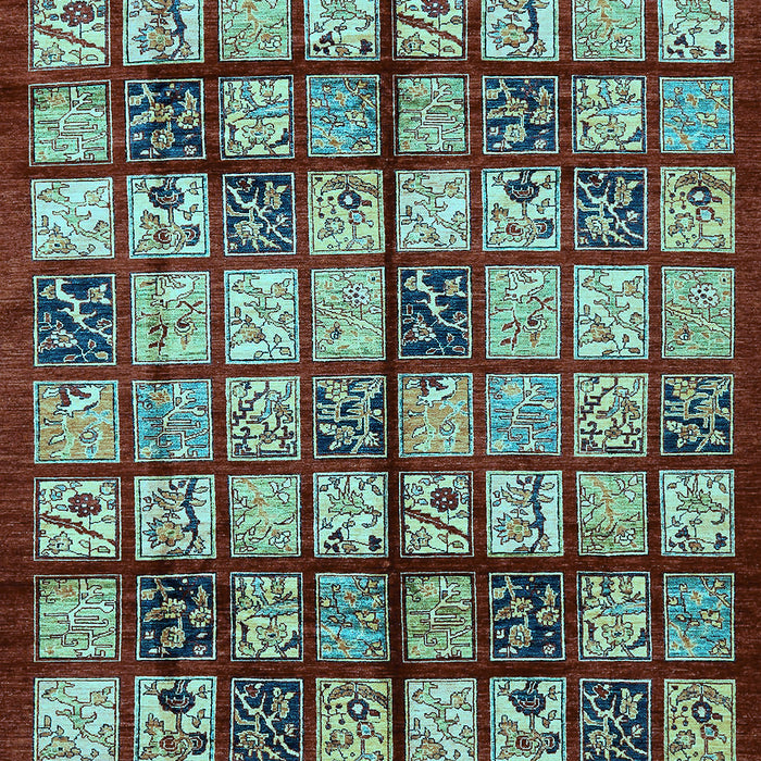 Abstract Light Blue Modern Rug, abs708lblu