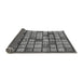 Sideview of Abstract Gray Modern Rug, abs708gry