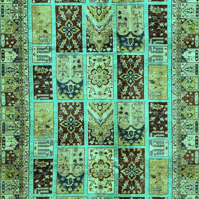 Abstract Turquoise Modern Rug, abs709turq