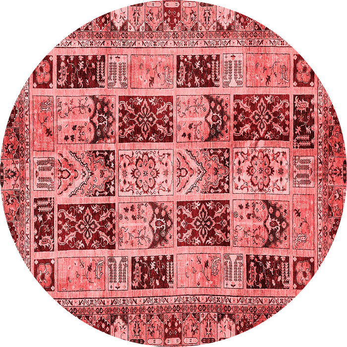 Abstract Red Modern Rug, abs709red
