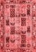 Abstract Red Modern Area Rugs