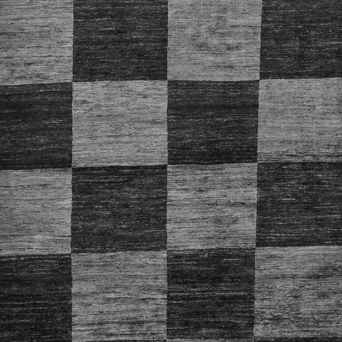 Machine Washable Checkered Gray Modern Rug, wshabs70gry