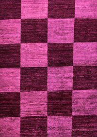 Checkered Pink Modern Rug, abs70pnk