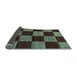 Sideview of Checkered Light Blue Modern Rug, abs70lblu