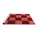 Modern Red Washable Rugs