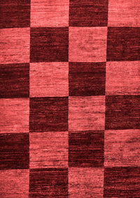 Checkered Red Modern Rug, abs70red