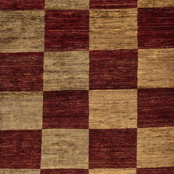 Machine Washable Abstract Chocolate Brown Rug, wshabs70