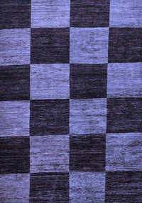 Checkered Blue Modern Rug, abs70blu