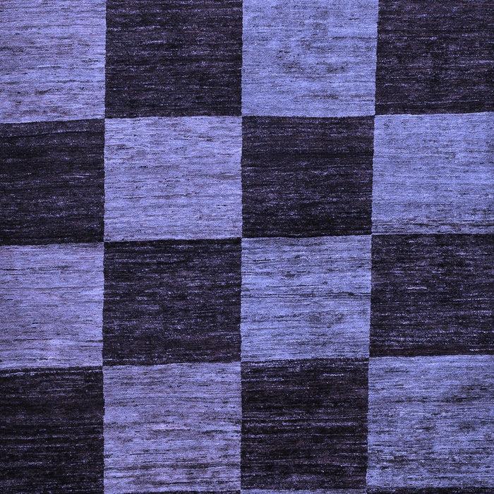 Checkered Blue Modern Rug, abs70blu