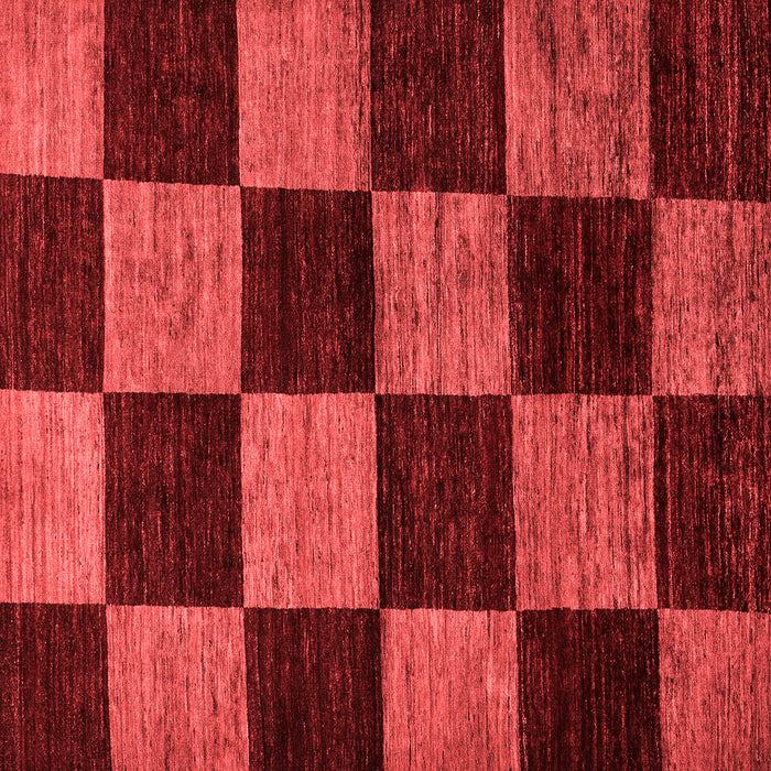 Checkered Red Modern Rug, abs70red