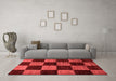 Modern Red Washable Rugs