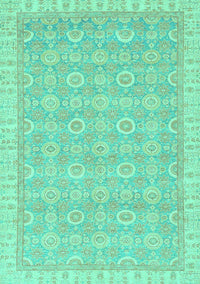 Abstract Turquoise Modern Rug, abs710turq