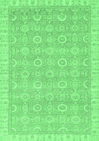 Abstract Emerald Green Modern Rug, abs710emgrn