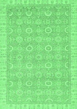 Abstract Emerald Green Modern Rug, abs710emgrn