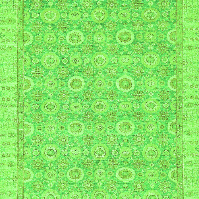 Machine Washable Abstract Green Modern Area Rugs, wshabs710grn