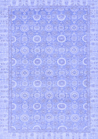 Abstract Blue Modern Rug, abs710blu