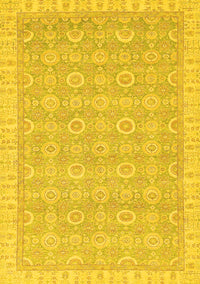 Abstract Yellow Modern Rug, abs710yw